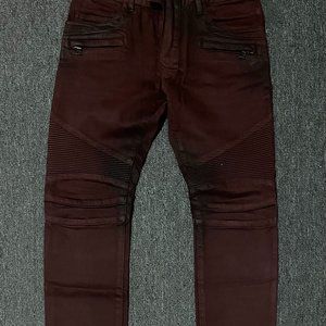 Balmain dark red work jeans size 30